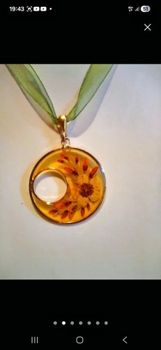 Collana ciondolo con fiori - ciondolo,