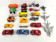 LOTTO 21 PEZZI MACCHININE MODELLINI AUTO MOTO AEREO MISTE GIOCATTOLI