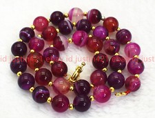 COLLANA  PERLE 8MM PREGIATA E