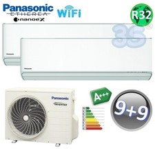 Climatizzatore dual split ETHEREA R32 Panasonic 9000+9000 btu A+++ con WIFI Nano