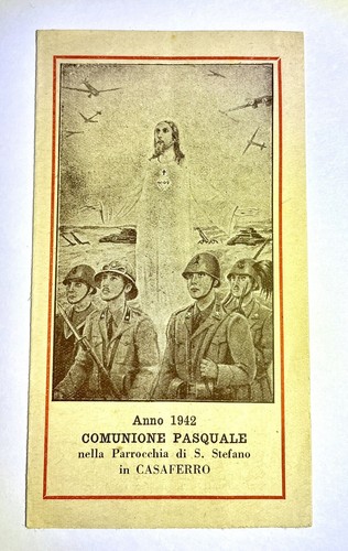 Santino militare comunione - santino,