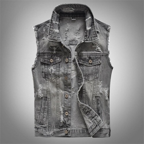 Gilet uomo grigio - denim,