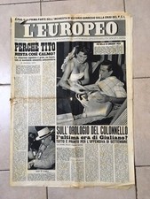L' EUROPEO settimanale  Anno V  n.36  4 Settembre  1949