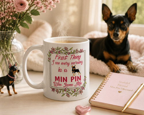 Miniature pinscher mug min - pinscher, mug,min