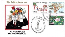 FDC "The Golden Series" - Italia - 1982 -Giornata Francobollo - NVG