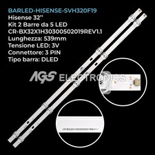 KIT 2 BARRE STRIP 5 LED TV