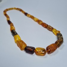 Collana Ambra Baltica Cognac