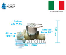 ELETTROVALVOLA A UNA VIA 220V INNESTO RAPIDO 1/4"