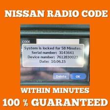 ✅NISSAN RADIO CODE CONNECT