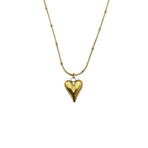Collana cuore bombato - cuore,