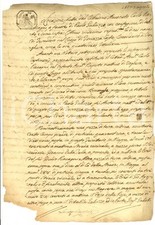 1803 TORRAZZA COSTE Carlo RACCAGNI affitta a GALLUZZI