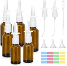 Bottiglia Spray Nasale Vuota,6 Flaconi Flaconi Spray Nasali in Vetro,30 Ml E 20 