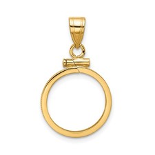 Lunetta per monete in oro