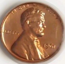1961 Lincoln Memorial Cent Red