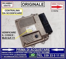 CENTRALINA MOTORE INIEZIONE FGP LANCIA Y YPSILON 843 1.3 MULTIJET MJD 6JF.Y1
