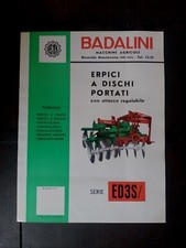 BADALINI ERPICI A DISCHI PORTATI  trattori pubblicitario vendita originale