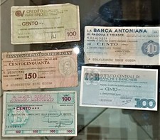 ZZ MINI ASSEGNI ANNI 70 CINQUE