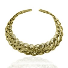 Collana In Ottone Placcato Oro