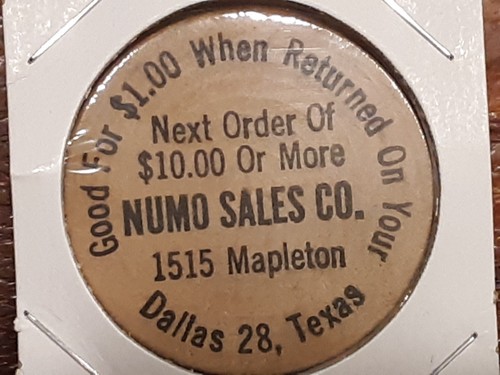 Vintage legno nichel numo - legno,