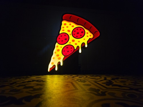 Pizza slice led lightbox - slice,