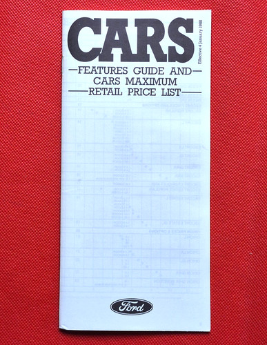 Ford 1988 pagine listino - 1988,