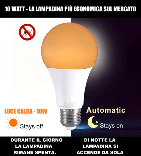 Lampadina led e27 con sensore - lampadina,