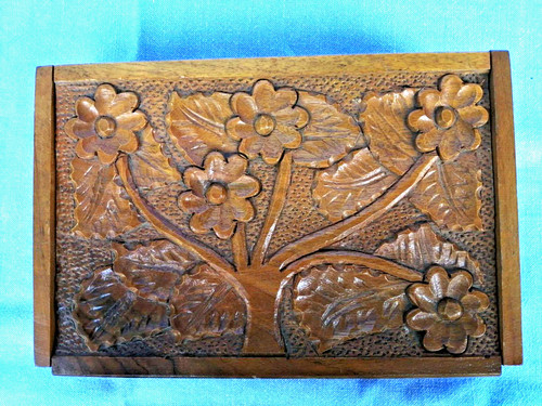 Antica scatola legno - scatola,