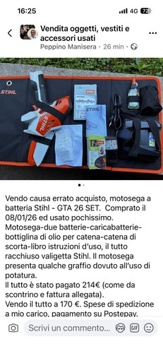 Motosega usata stihl - motosega,