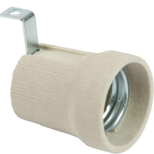 Portalampada e27 ceramica - in,