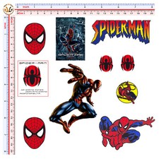 sticker spider man helmet uomo ragno adesivi auto moto casco print pvc 10 pz.