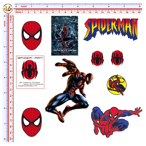 Sticker spider man helmet uomo - spider,