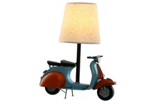 LAMPADA DA TAVOLO VESPA MODELLINO METALLO LUMETTO CAMERETTA SCRIVANIA COMODINO