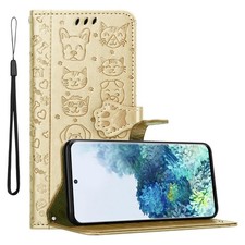 Custodia per Samsung Galaxy S20 Cover Portafoglio Protettiva Cani e Gatti