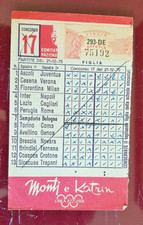 schedina totocalcio giocata