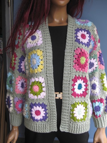 Cardigan all uncinetto - all'uncinetto, granny