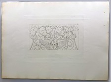 STAMPA ANTICA Base di un pilastro, Chiesa di Santa Maria de' Mracoli VENEZIA