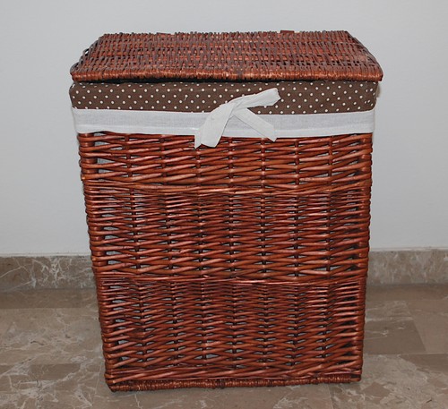 Cesta vimini portabiancheria
