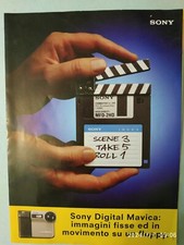 Dépliant Brochure Pubblicità-anni '90 - SONY Digital Mavica pagina 26x19 cm