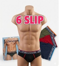 6 SLIP UOMO GIVOVA IN COTONE