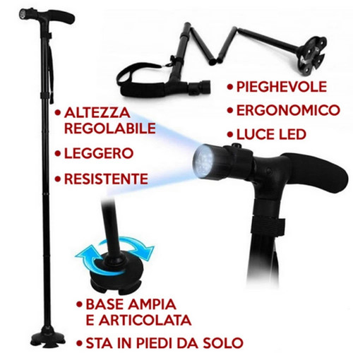 Bastone pieghevole resistente - bastone,