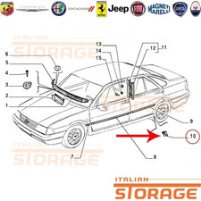 FIAT TEMPRA LANCIA DELTA DEDRA RIPARO PARAFANGO POSTERIORE SINISTRO 82454599