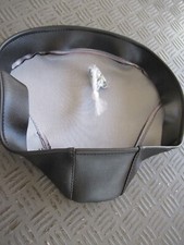 COPRISELLA (CORTA ) PER VESPA 50 L/R (ANNI 60-70) IN ECOPELLE COLORE NERO