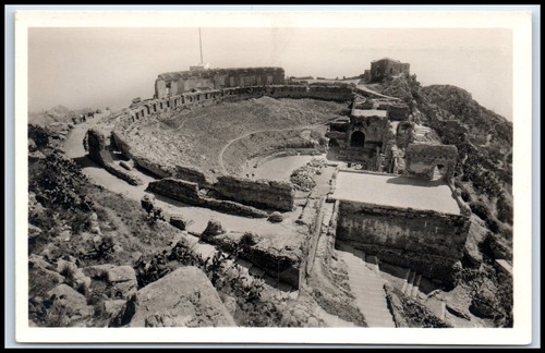 Cartolina rppc taormina - cartolina,