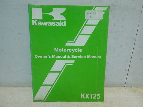 Kawasaki kx125 1987 manuale - kawasaki,