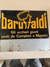 Targa Pubblicità Vintage Occhiali Baruffaldi 