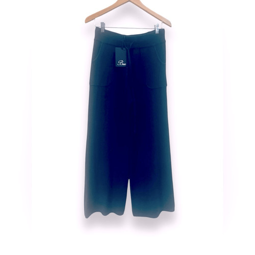Pantalone maglione gamba larga