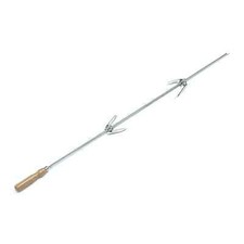 SPIEDO 80 CM 2 FORCHETTE RITAGLIABILE A MISURA GIRARROSTO  CAMINO BARBECUE STUFE