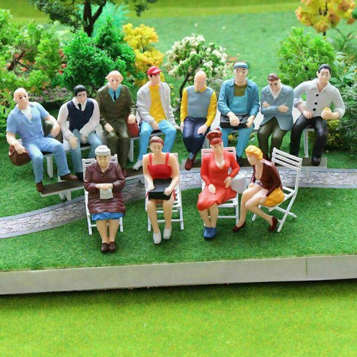 Miniature model train figures - model,