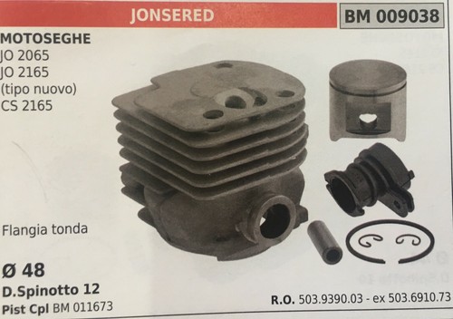 Cilindro completo pistone e - completo,