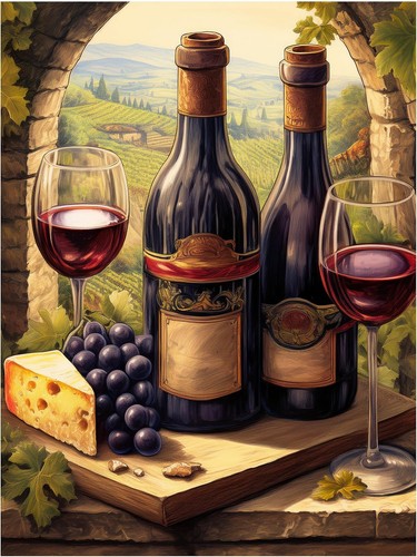 Piastrella murale tema vino - tema,